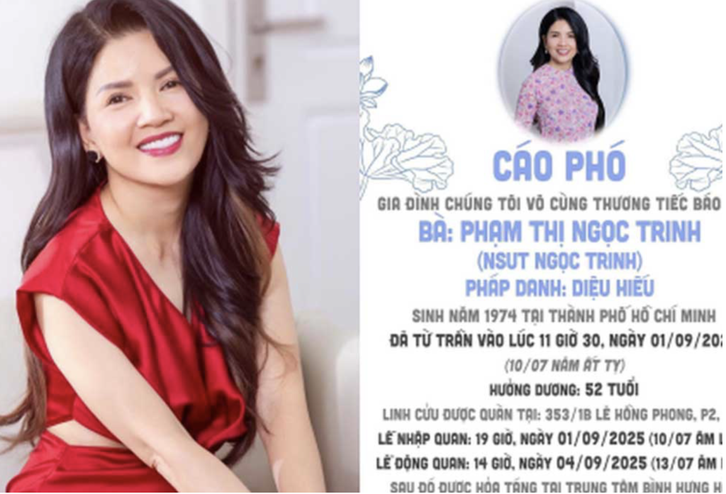 Sự ra đi đột ngột khiến nhiều nghệ sĩ bàng hoàng